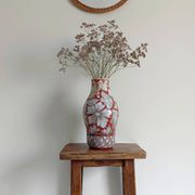 Rustic French Provence Wicker Round Mirror, Mid-Century, Handmade, France
