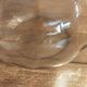 Faceted pink glass vase
