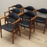 Set of six teak chairs, Danish design, 1970s, manufacture: Farstrup Møbler