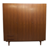Armoire scandinave en teck par Eric Grinwis Holland 3 portes 2 tiroirs 1960