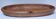 Longue coupe bois monoxyle sculptée estampillée L. 54 cm
