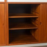 Classic shelving system from the 1960s in teak veneer by Poul Cadovius for Cado