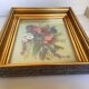 Old painting bouquet of flowers signed