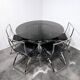 Vittorio Introini dining table with Cuneo chairs 1970