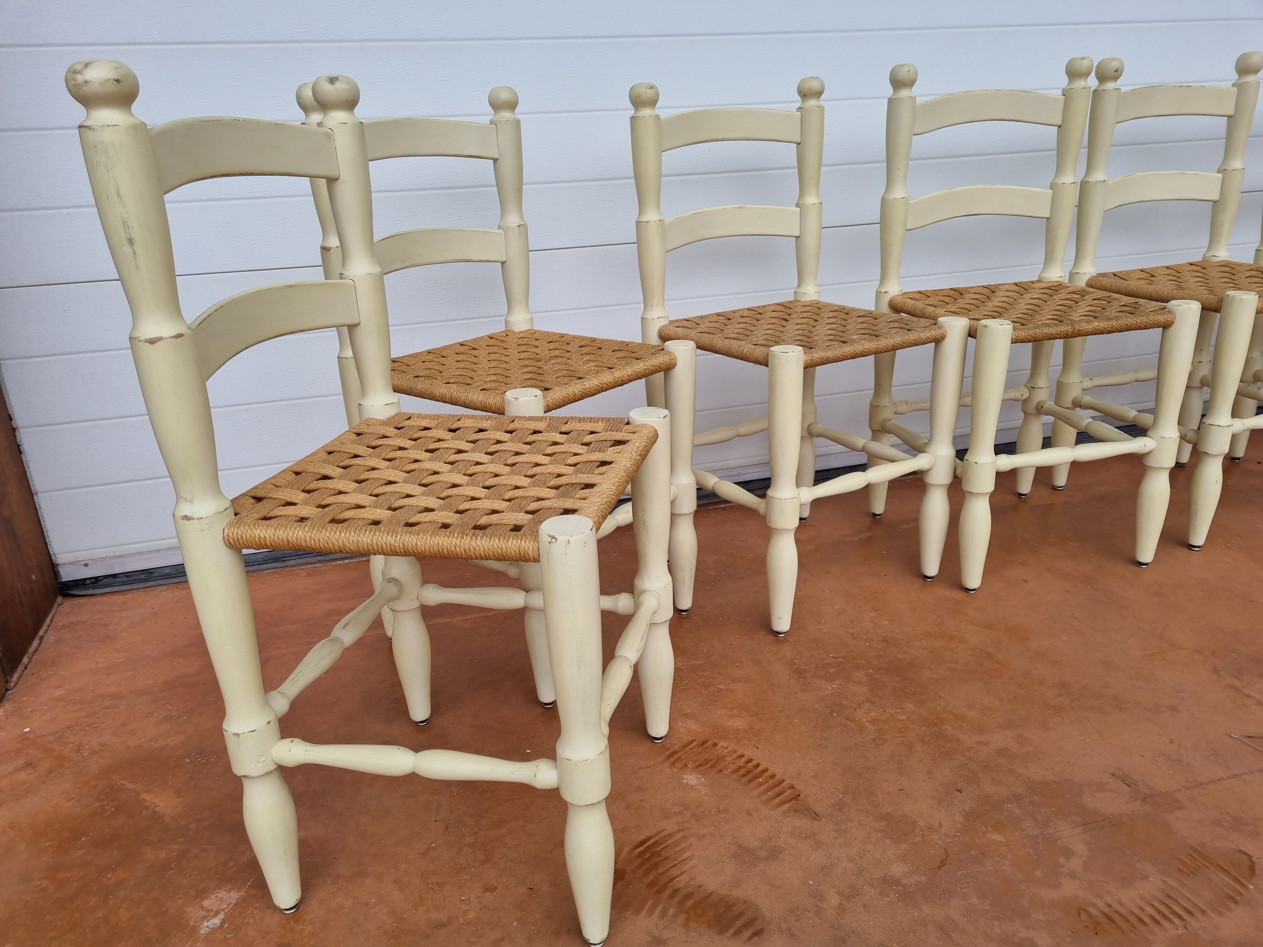 Vintage 50s vintage repatinées antique chairs