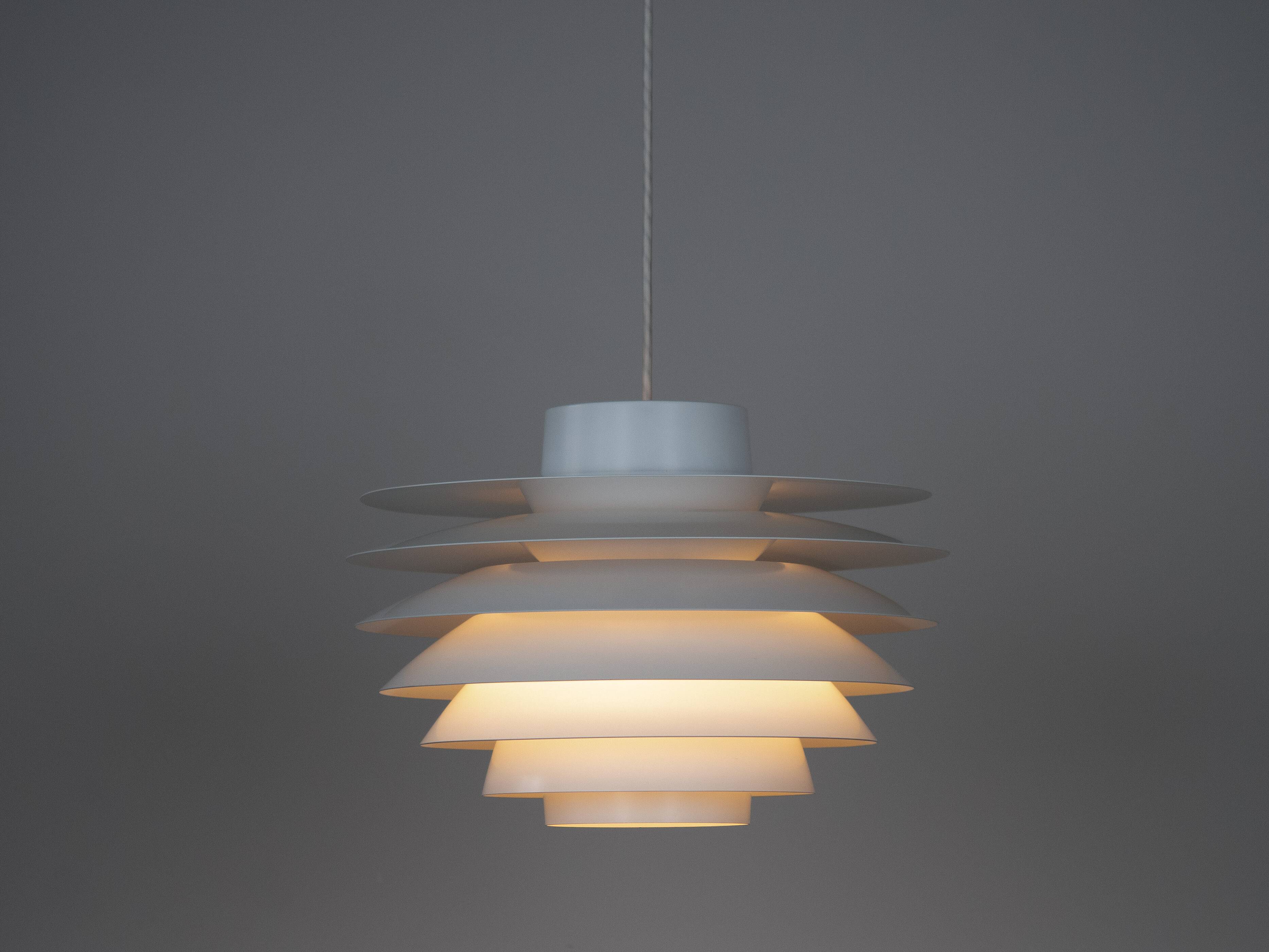 Danish vintage Verona pendant lamp by Svend Middelboe, Lyfa, 1962