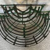 Metal half-moon plant holder - twentieth century