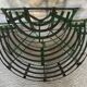Metal half-moon plant holder - twentieth century