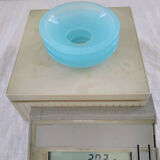 Chrome and blue seventies candlestick