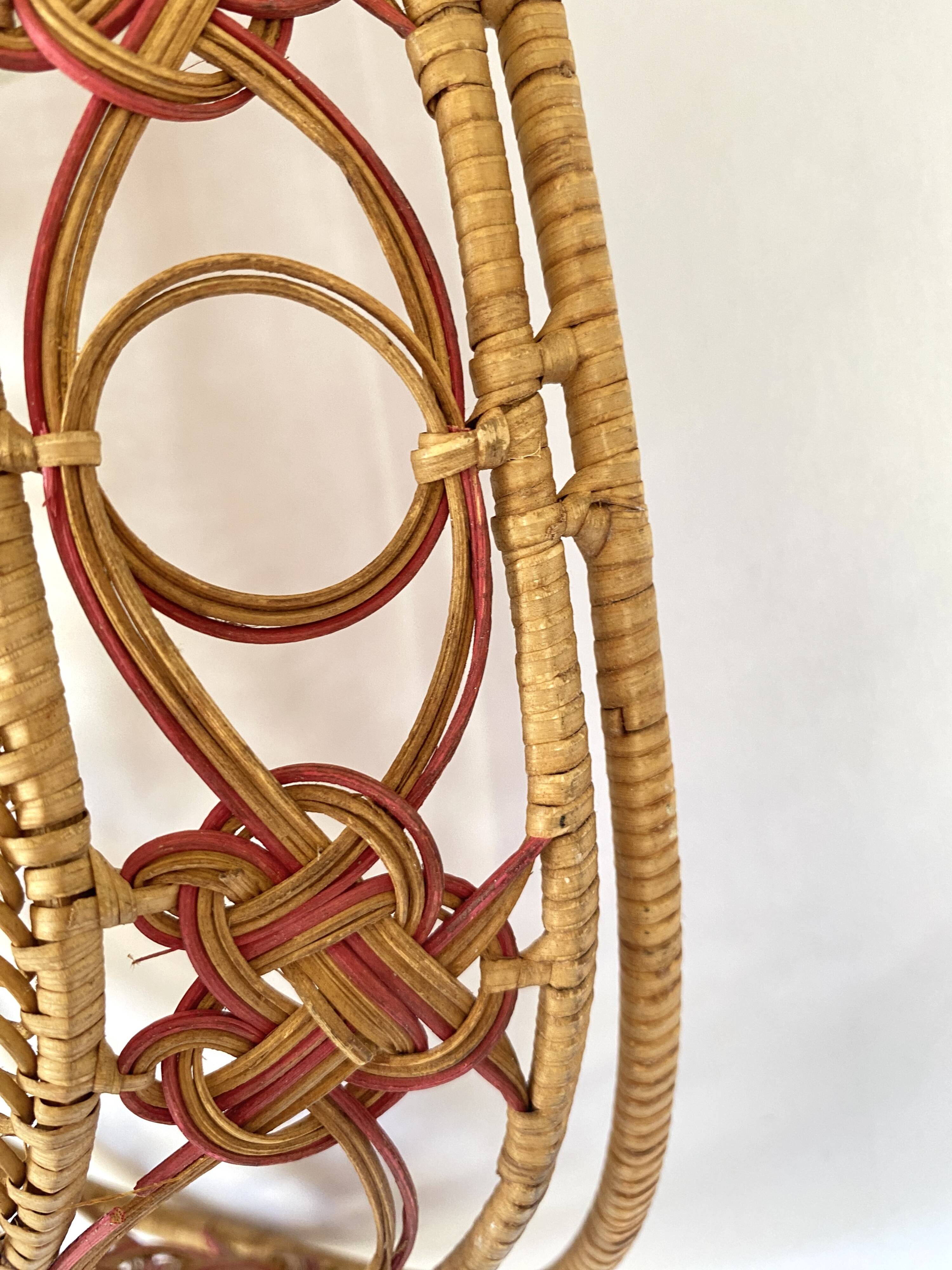 Basket of woven straws, 1900s