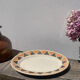 Sun yellow oval ceramic dish Badonviller model Etoile
