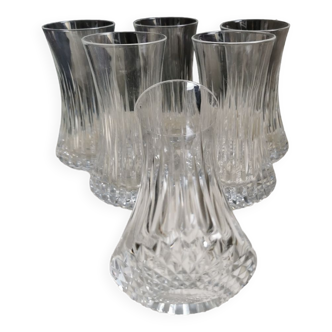 6 verres eau / whisky Cristal d Arques