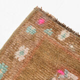 2x3 Brown and Pink Door Mat Rug, 88x56Cm FREE SHIPPING
