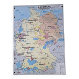 Old MDI Map of Germany Vintage Physical and Political.