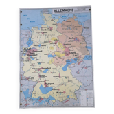 Old MDI Map of Germany Vintage Physical and Political.