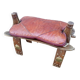 Tabouret égyptien forme selle de chameau