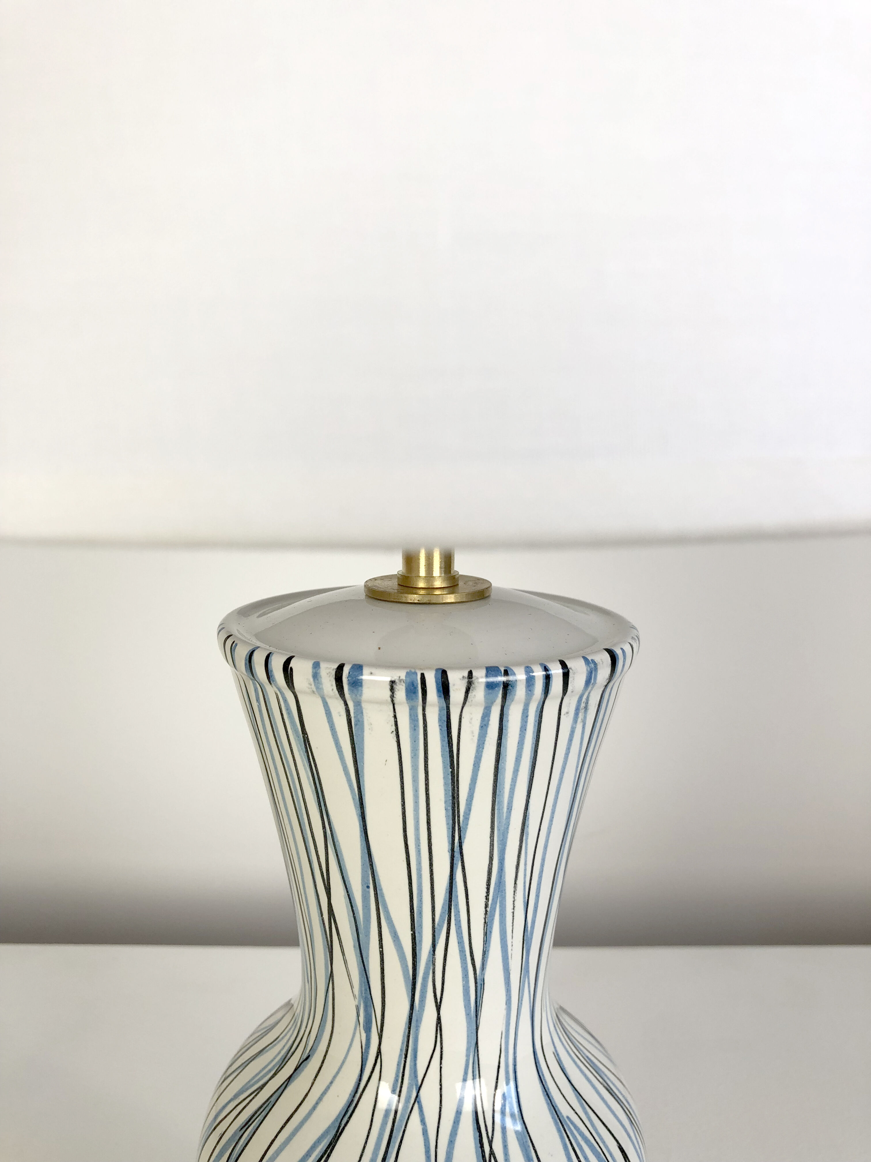 Italian lamp in vintage ceramic 1950