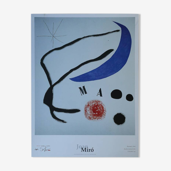 Joan Miró, Poema I, 1968, Poster, Barcelona, 1995