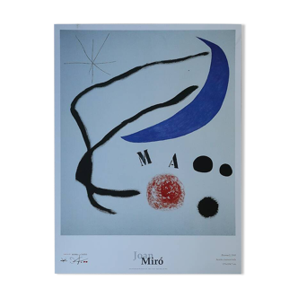 Joan Miró, Poema I, 1968, Affiche, Barcelone, 1995