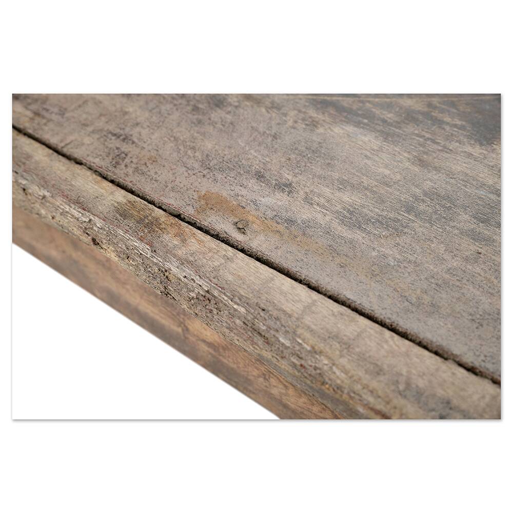 Weathered wood coffee table