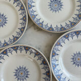 Set of 4 plates Terre de fer St Amand