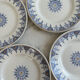 Lot de 4 assiettes Terre de fer St Amand