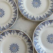 Lot de 4 assiettes Terre de fer St Amand