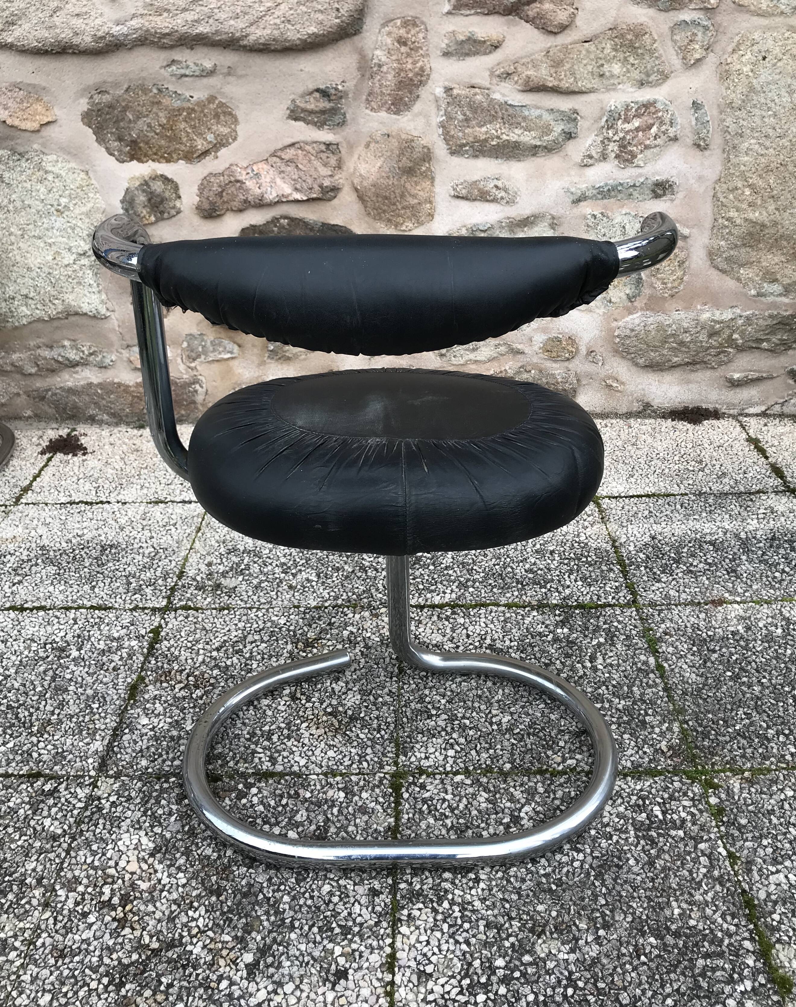 Set 4 chaises Giotto Spotino vintage