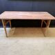 Folding table in wood brewery-guinguette, 6/8 cutlery