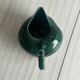 Green ceramic apple shaped pitcher