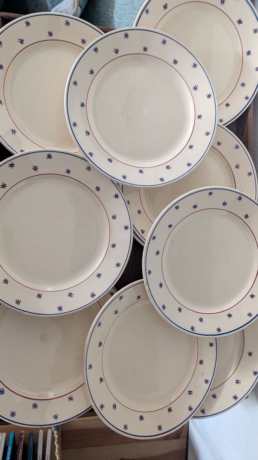 Assiettes K&G Lunéville Pierre années 30