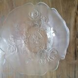 Vintage glass salad bowl