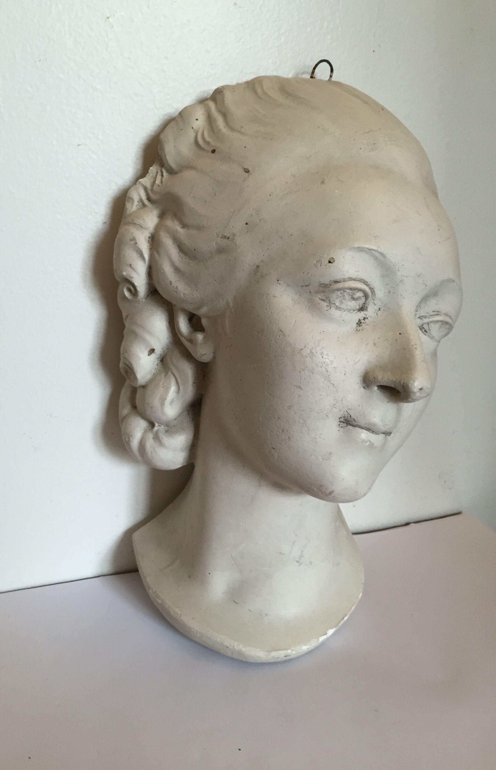 Head in plaster