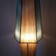 Rare Midcentury Rocket Floor Lamp, Metal and Straw, German Design