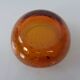 Amber Sommerso Murano Glass Ashtray, Italy, 1960s