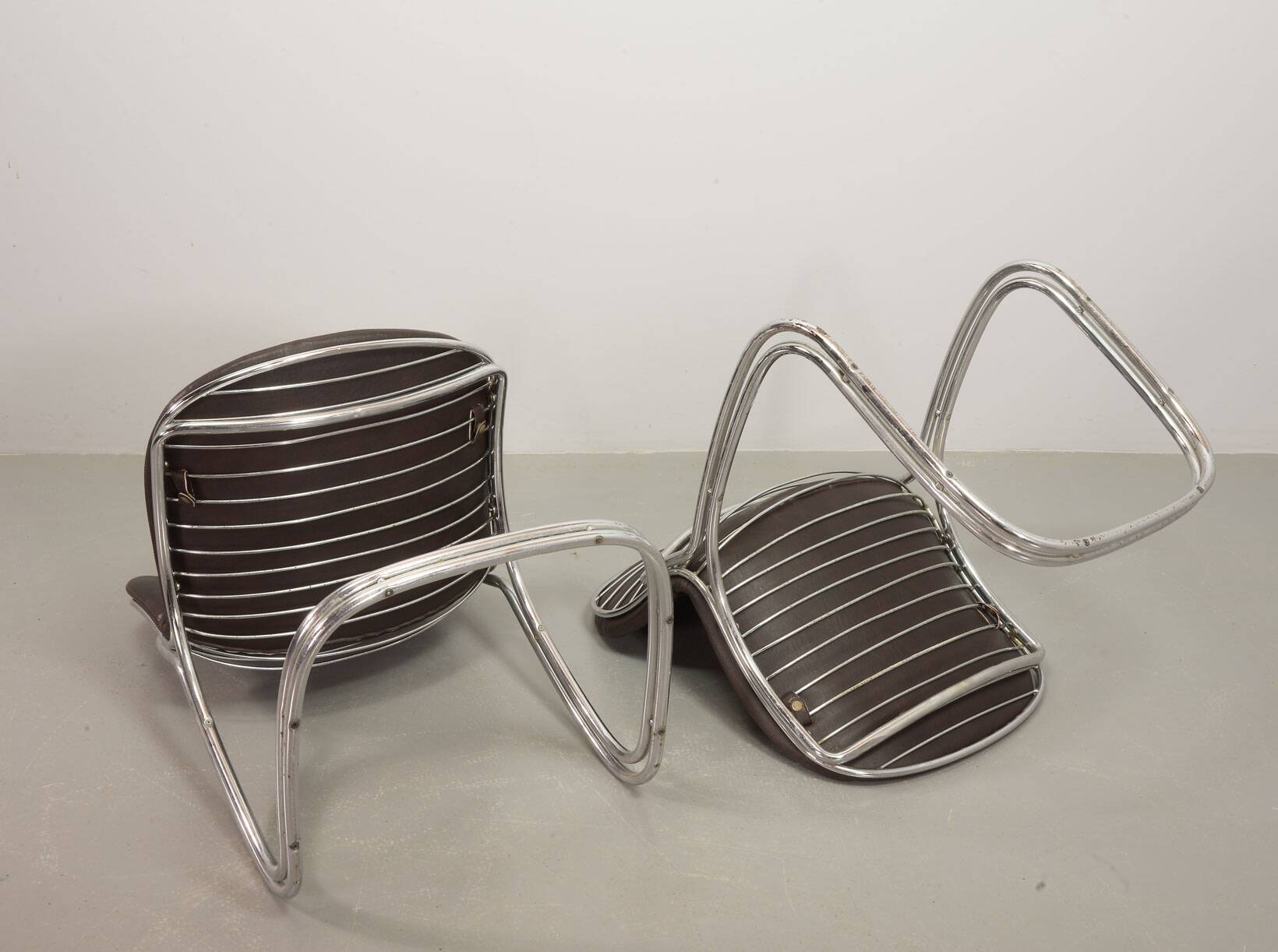 Gastone Rinaldi Italian Design 'Sabrina' Dining Chairs for Rima Italy 1970s