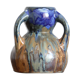 Blue vase in flaming sandstone