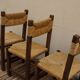 Trio of mulched chairs