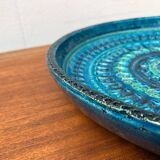 Large Rimini Blue bowl from the mid-century by Aldo Londi for Bitossi.