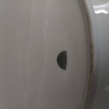 Oval porcelain serving dish decorated with roses MF Limoges