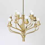 Lustre en laiton années 1970