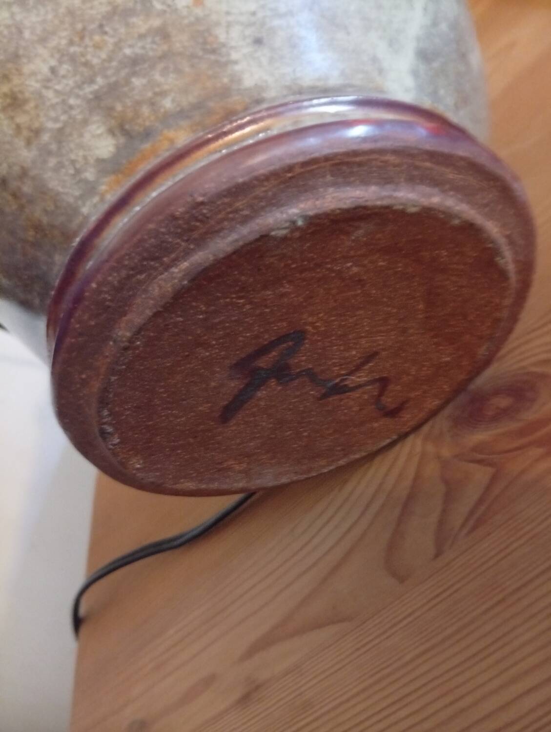 Antique Gould lamp base