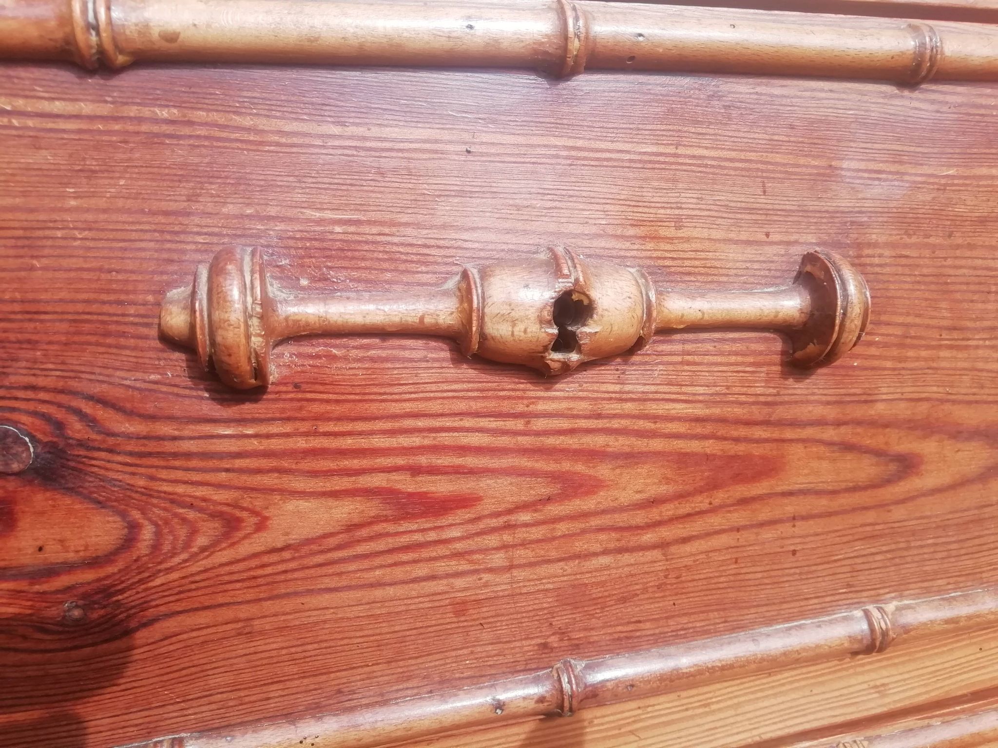 19th century bamboo-style chest of drawers in Pitchpinn
