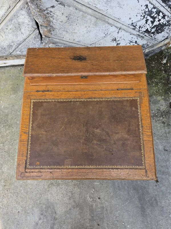 Bureau Davenport ancien en chêne