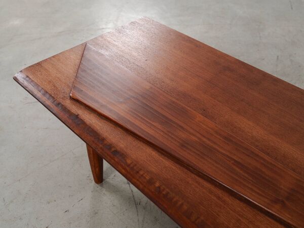 Meuble bas en acajou, design danois, années 1970, fabriqué au Danemark