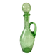 Biot green bubble glass carafe