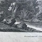 Nicolas Perrelle, Christ speaking to the shepherds, engraving, seventeenth century