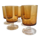 Verres à vin en verre fumé