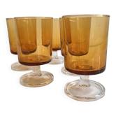smoked glass wine glass
