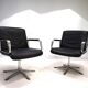 Set of 2 Wilkhahn Delta conference/dining chairs from the Delta Group